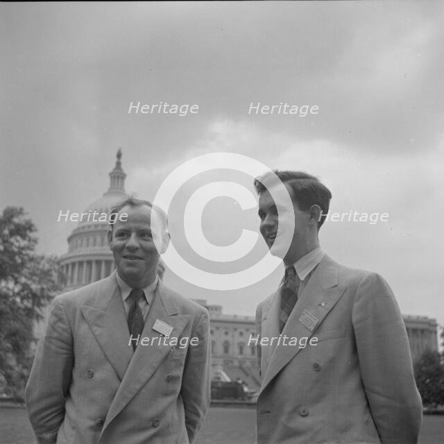 Possibly: International student assembly, Washington, D.C, 1942. Creator: Gordon Parks.