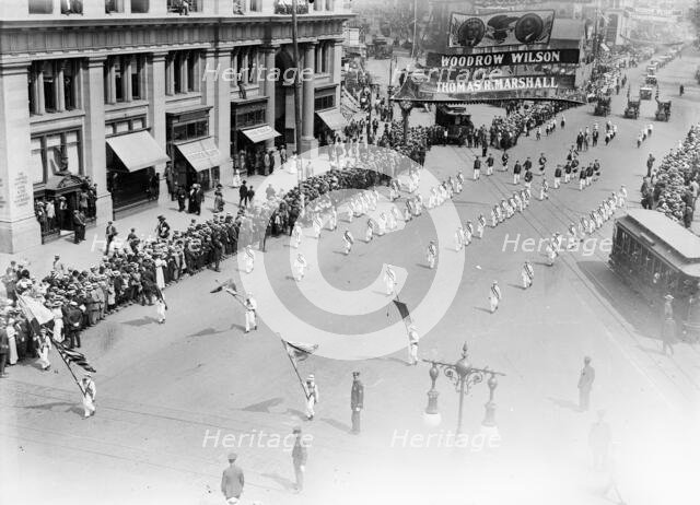 Olympic parade, 1912. Creator: Bain News Service.