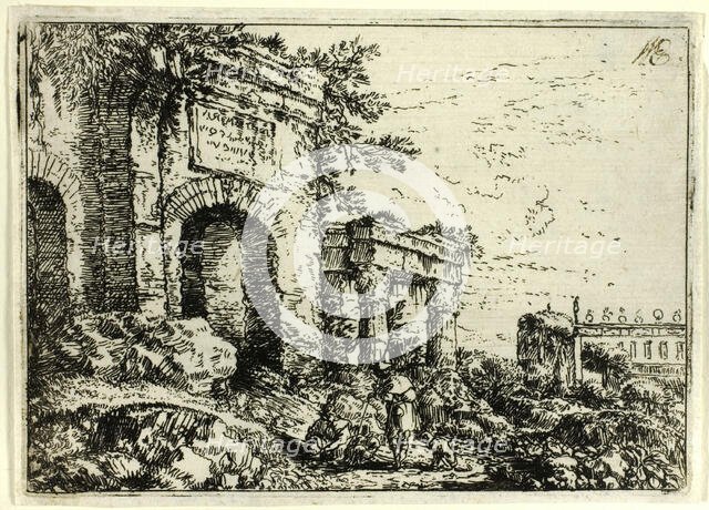Italian Landscape with Ruins, n.d. Creator: Jonas Umbach.