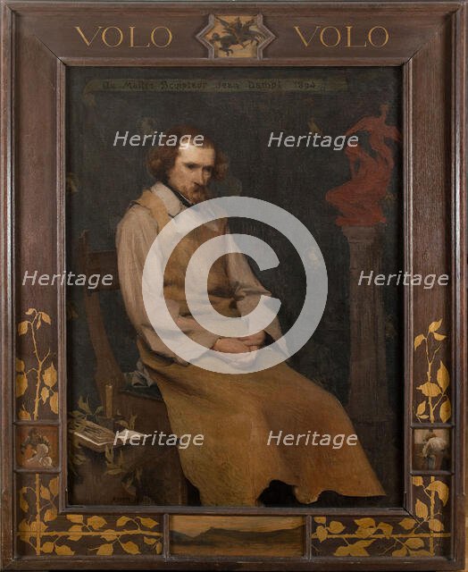 Portrait of the sculptor Jean Dampt, 1894. Creator: Edmond Francois Aman-Jean.