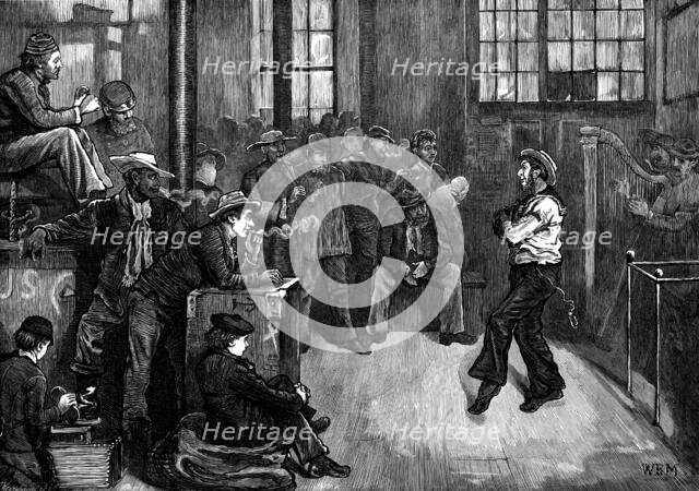 After dinner at the Sailors' Home, East End, 1873. Creator: F Wentworth.