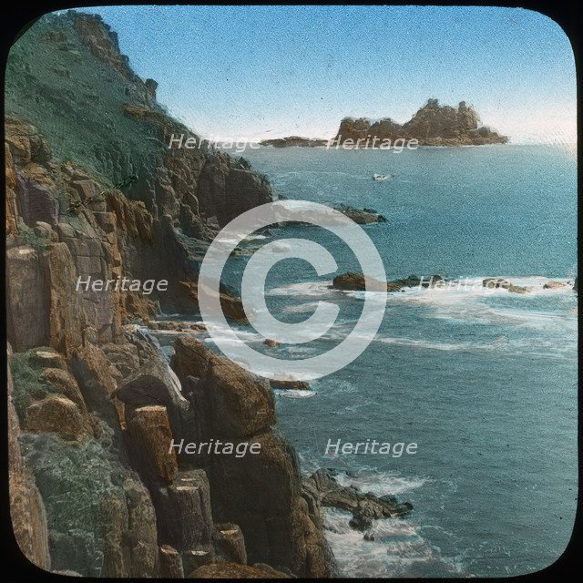 Land's End, Cornwall, late 19th or early 20th century. Artist: Church Army Lantern Department