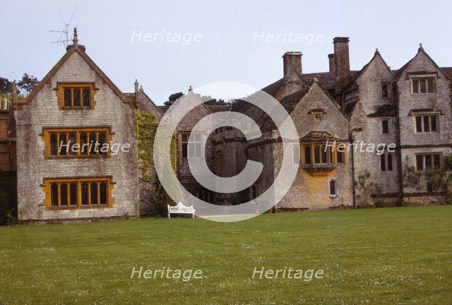 Westside of Athelhampton Medieval Manor, Dorset, England, 20th century.  Artist: CM Dixon.