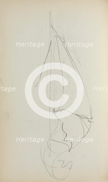 Italian Sketchbook: Sail (page 73), 1898-1899. Creator: Maurice Prendergast (American, 1858-1924).