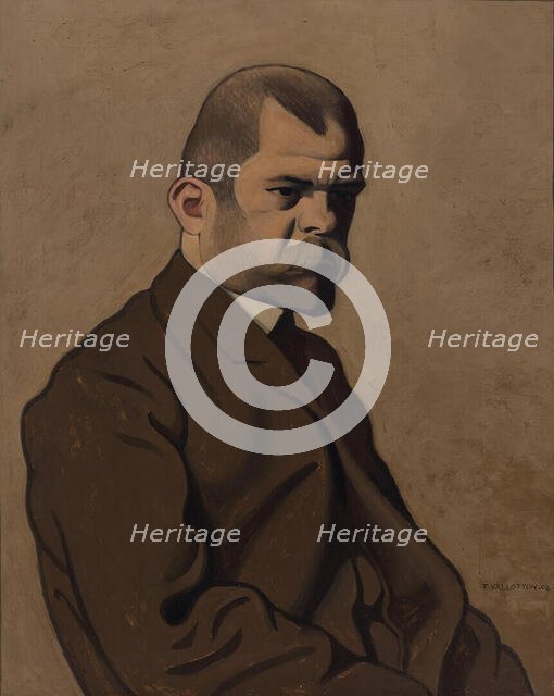 Portrait of Ambroise Vollard (1865-1939), 1902. Creator: Vallotton, Felix Edouard (1865-1925).