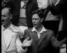 His Royal Highness the Duke of York and Another Man Singing, 1933. Creator: British Pathe Ltd.