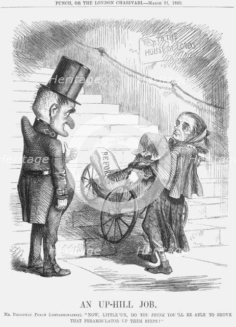 'An Up-hill Job', 1860. Artist: Unknown