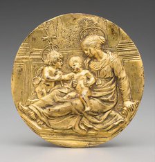 Madonna and Child and St. John in a Courtyard, c.between 1620 and 1650. Creator: Unknown