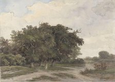 Landscape with trees, 1841-1890. Creator: Johannes Warnardus Bilders.