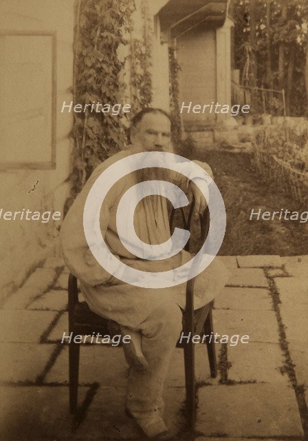 Portrait of the author Count Lev Nikolayevich Tolstoy (1828-1910).