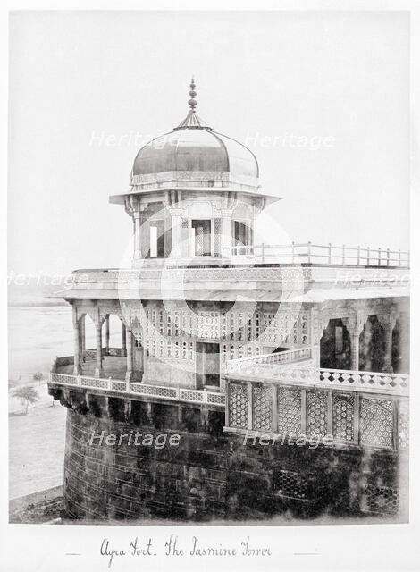 Agra Fort, The Jasmine Tower, Late 1860s. Creator: Samuel Bourne.