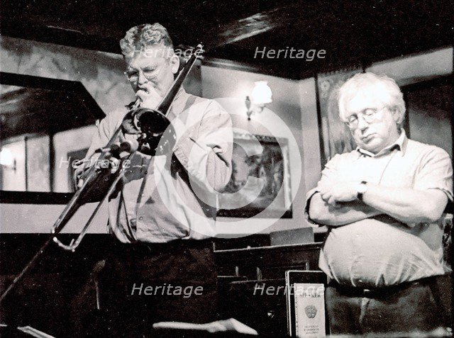 Mark Nightingale and Henry Lowther, Watermill, Dorking, Surrey, 2000. Artist: Brian O'Connor