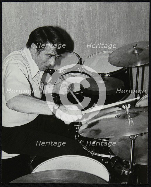 Kenny Clare playing the drums, London, 1978. Artist: Denis Williams