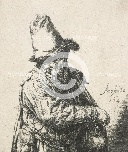 The organ-grinder, 1647. Creator: Adriaen van Ostade.