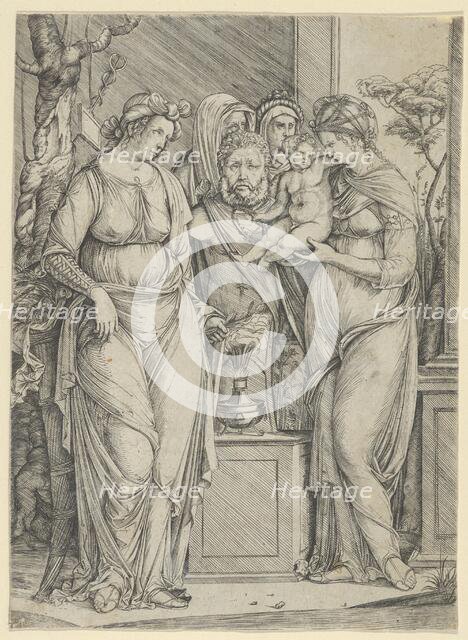 The sacrifice to Priapus (the larger version), ca. 1499-1501. Creator: Jacopo de' Barbari.