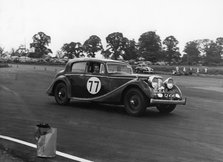 1946 Jaguar MKIV 3.5 litre, 8 Clubs meeting Silverstone. Reg GZ4345. Creator: Unknown.
