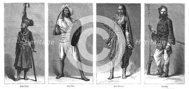 'The Colonial Exhibition: India, some native types', 1886.  Creator: Unknown.