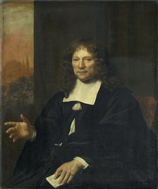 Portrait of Daniel Niellius. Elder of the Remonstrant Church and Sampling Official of Alkmaar, 1671. Creator: Adriaen Backer.