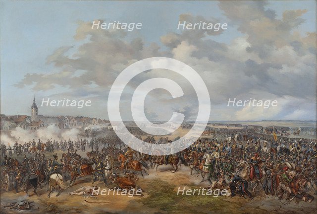Swedish Troops Assaulting the Town Gate of Leipzig, October 19, 1813, 1853.