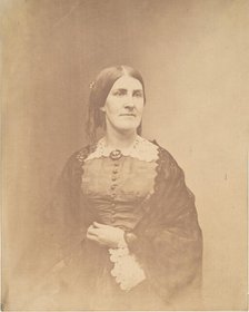 Woman with Black Shawl, 1857. Creator: Unknown.