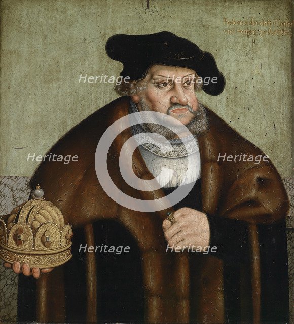 Portrait of Frederick III, Elector of Saxony (1463-1525). Artist: Cranach, Lucas, the Elder (1472-1553)