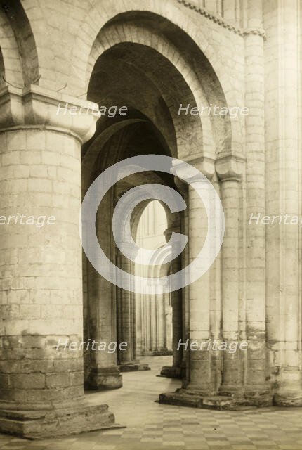 Ely Cathedral: North Transept into North Aisle, c. 1891. Creator: Frederick Henry Evans.