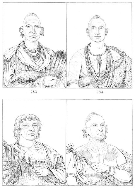 Sac and Fox Indians, 1841.Artist: Myers and Co