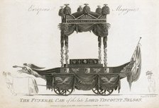 Funeral car of Admiral Lord Nelson, 1806. Artist: Samuel Rawle.