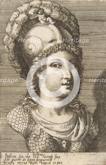 Bust of Bellona, ca. 1531-76. Creator: Giulio Bonasone.