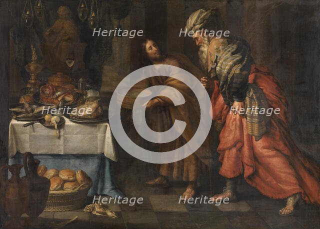 Daniel Unmasks the Priest of Baal. Creator: Theodor van Loon.