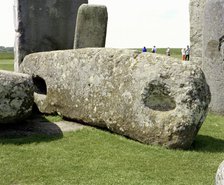 A lintel stone at Stonehenge, Amesbury, Wiltshire, 2000. Artist: P Williams