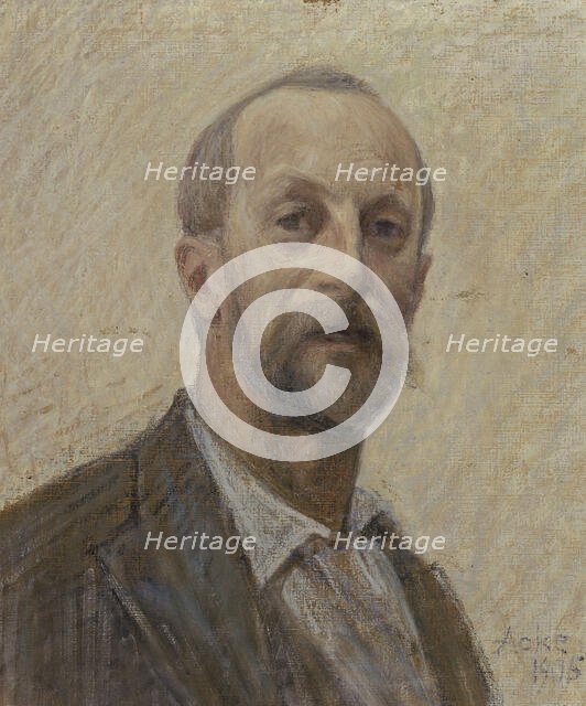 Self-Portrait, 1905. Creator: Johan Axel Gustav Acke.