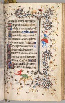 Hours of Charles the Noble, King of Navarre (1361-1425): fol. 191r, Text, c. 1405. Creator: Master of the Brussels Initials and Associates (French).