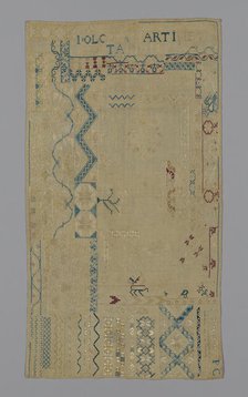 Sampler, México, 19th century. Creator: Unknown.