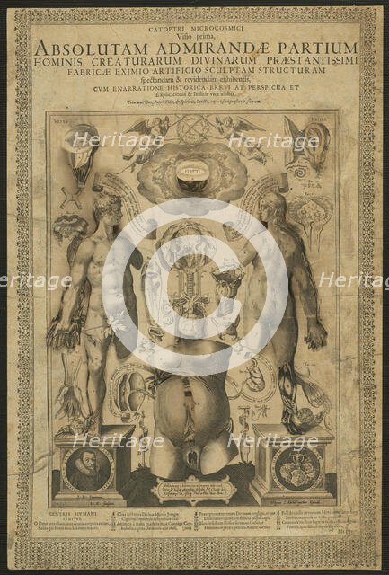 First Vision, from Mirrors of the Microcosm, 1613. Creator: Lucas Kilian.