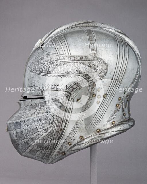 Armet for the Tourney, German, Augsburg, ca. 1515-20. Creator: Kolman Helmschmid.