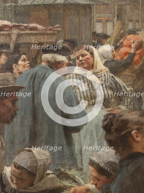 Les Halles, 1895. Creator: Leon-Augustin Lhermitte.