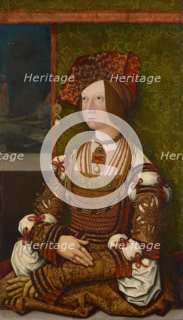 Portrait of Bianca Maria Sforza (1472-1510), ca. 1505-1510. Creator: Strigel, Bernhard, (Workshop)  .