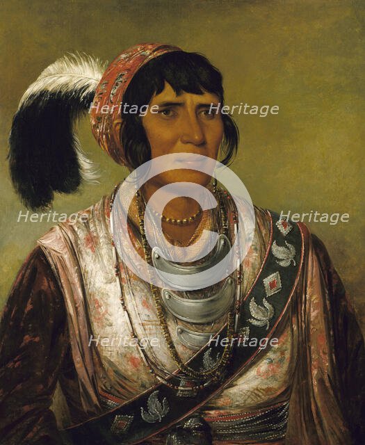 Os-ce-o-lá, The Black Drink, a Warrior of Great Distinction, 1838. Creator: George Catlin.