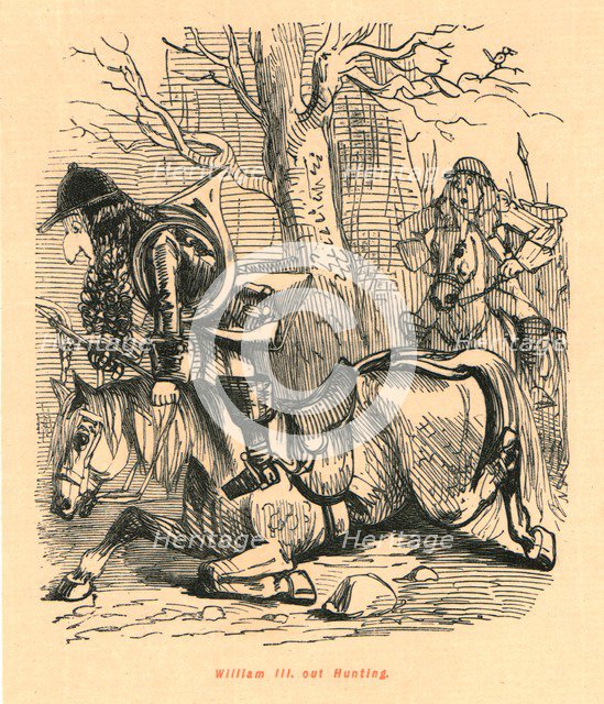 'William III. out Hunting', 1897.  Creator: John Leech.