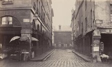 Rue du Contrat-Social, de la rue de la Tonnellerie, 1864-1865. Creator: Charles Marville.