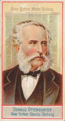 Oswald Ottendorfer, New Yorker Staats-Zeitung, from the American Editors series (N1) for A..., 1887. Creator: Allen & Ginter.