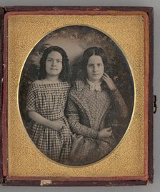 Untitled (Portrait of Two Girls), 1846. Creator: Unknown.