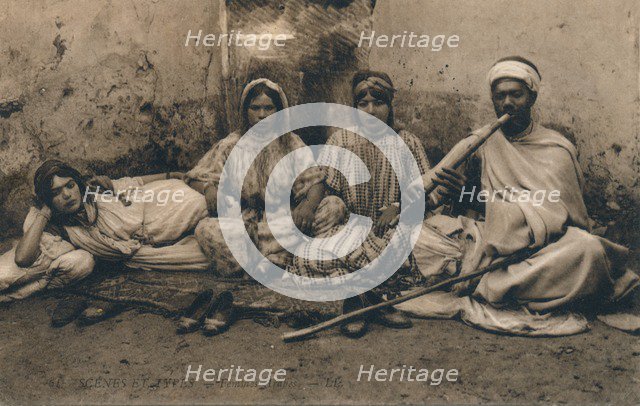 A photograph depicting traditional 'Arab' people, c1909. Artist: Unknown