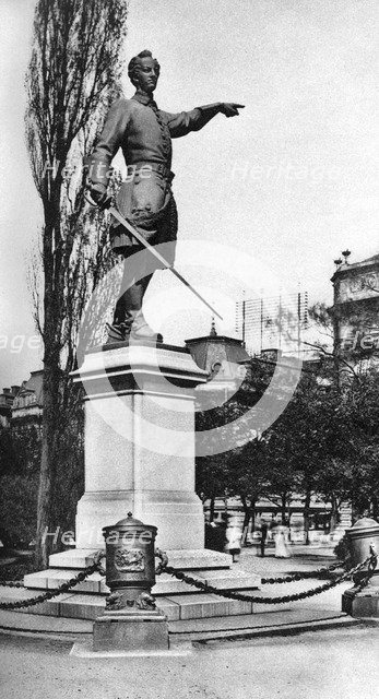 Monument to Charles XII, gardens behind the Royal Opera House, Stockholm, Sweden, c1923. Artist: Unknown