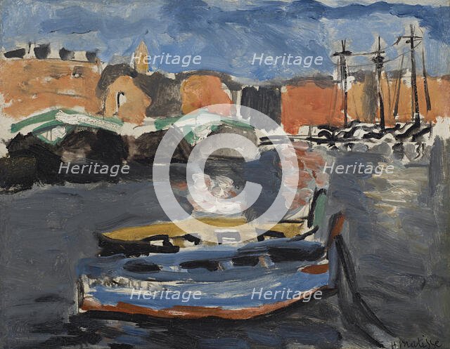 Bateau camouflé au port de Marseille, 1917. Creator: Matisse, Henri (1869-1954).