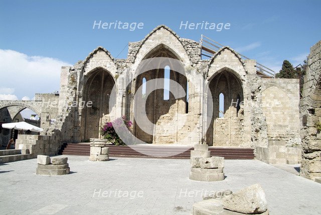 The Church of Our Lady of the Burgum, Crusader City, Rhodes, Greece. Artist: Samuel Magal