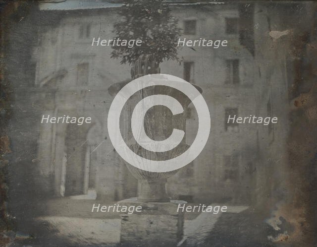 Vase, Santa Cecilia in Trastevere, Rome, 1842. Creator: Joseph Philibert Girault De Prangey.