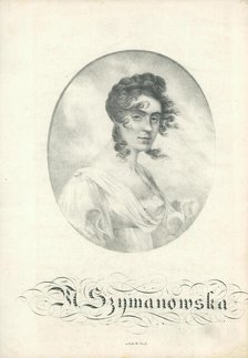 Portrait of Maria Szymanowska (1789-1831). Creator: Chodkiewicz, Alexander (1776-1838).