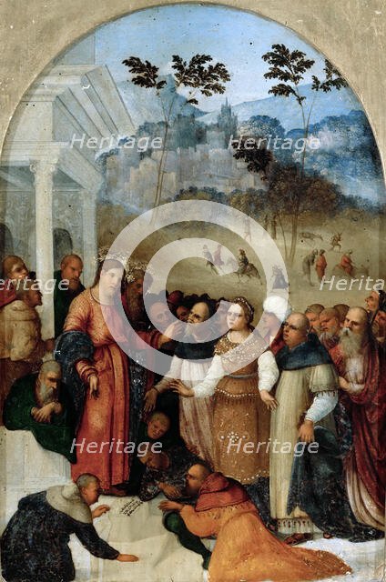 Christ and the Woman Taken in Adultery, c. 1527. Creator: Mazzolino, Ludovico (1480-1528).